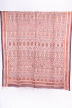 Load image into Gallery viewer, Natural Dye, Hand-Woven Block Printed Linen Stole
