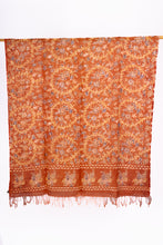Load image into Gallery viewer, Natural Dye, Hand-Painted Batik Linen Stole