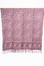 Load image into Gallery viewer, Natural Dye, Hand-Painted Batik Linen Stole