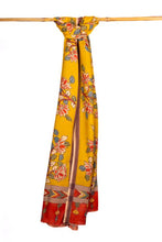 Load image into Gallery viewer, Natural Dye Hand-Painted Kalamkari Tussar Dupatta