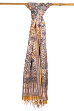Load image into Gallery viewer, Natural Dye, Multi-Patch Block Print Three Silk Dupatta