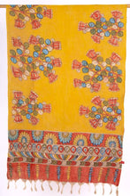 Load image into Gallery viewer, Natural dye, hand-painted Kalamkari cotton stole
