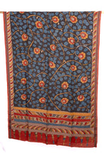 Load image into Gallery viewer, Natural dye hand-painted Kalamkari tussar dupatta