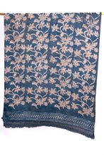Load image into Gallery viewer, Natural dye, hand-painted Batik cotton-silk stole