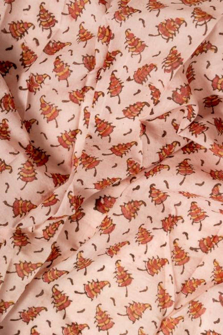 Natural Dye, Hand Block Printed Cotton Fabric
