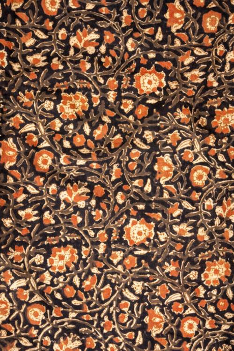 Natural Dye, Hand Block Printed Cotton Fabric