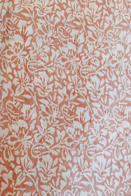 Natural Dye Block Print Cotton Fabric