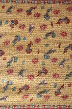 Load image into Gallery viewer, Natural Dye Hand-Painted Kalamkari Silk Sari