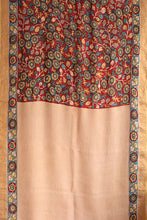 Load image into Gallery viewer, Natural Dye Hand-Painted Kalamkari Silk Sari