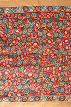 Load image into Gallery viewer, Natural Dye Hand-Painted Kalamkari Silk Sari