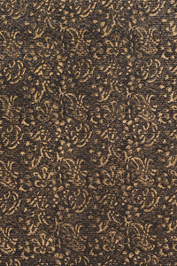 Hand Woven Natural Dye Gold Block Printed Silk Signature Weave Saree.