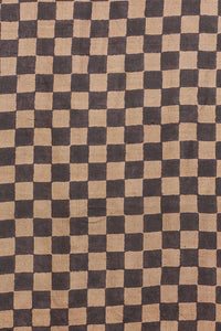 Hand Woven Natural Dye Block Printed Tussar Saree