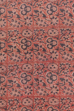 Load image into Gallery viewer, Hand Woven Natural Dye Block Printed Tussar Saree.