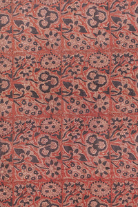 Hand Woven Natural Dye Block Printed Tussar Saree.