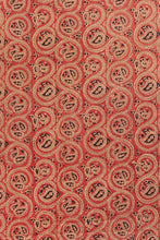 Load image into Gallery viewer, Hand Woven Natural Dye Block Printed Mulberry Silk Saree