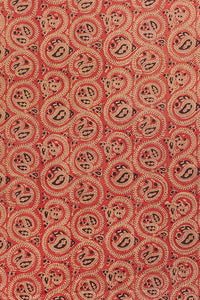 Hand Woven Natural Dye Block Printed Mulberry Silk Saree