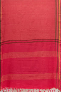 Hand Woven Small Check Saree.