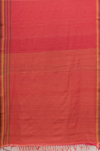 Hand Woven Small Check Saree.