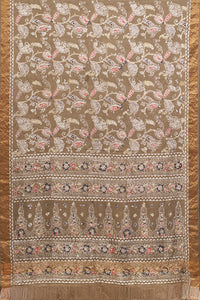 Hand Woven Natural Dye Mulberry Silk Batik Saree