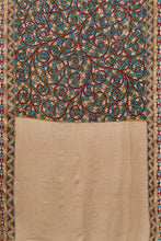Load image into Gallery viewer, Hand Woven Tussar x Silk Natural Dye Hand Painted Kalamkari Saree