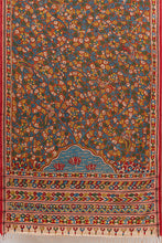 Load image into Gallery viewer, Hand Woven Cotton Hand Painted Kalamkari Natural Dye Saree