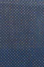 Load image into Gallery viewer, Hand Woven Natural Dye Gold Block Printed Silk Signature Weave Saree.