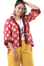 Load image into Gallery viewer, Handwoven &#39;ZULU&#39; Ikat Cotton Shrug