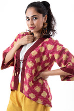 Load image into Gallery viewer, Handwoven &#39;ZULU&#39; Ikat Cotton Shrug