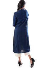 Load image into Gallery viewer, Natural Dyed Handwoven &#39;BOXI&#39; Indigo Tunic