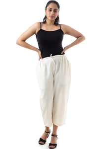 Handwoven 'IVORY' Cotton Pants