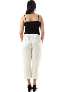 Handwoven 'IVORY' Cotton Pants