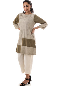 Natural Dye Hand Block Printed 'VOYAGE' Travel Tunic