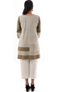 Natural Dye Hand Block Printed 'VOYAGE' Travel Tunic