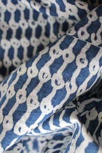 Natural Dye Block Print Cotton Fabric