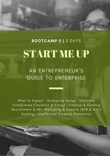 Load image into Gallery viewer, BOOT CAMP 2 | Hyderabad | 3 Days | Start Me Up: An Entrepreneur&#39;s Guide to Enterprise
