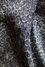Load image into Gallery viewer, Natural Dye Block Print Silk Fabric