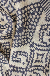 Natural Dye Block Print Silk Stole