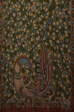 Load image into Gallery viewer, Natural Dye Hand-Painted Kalamkari Cotton Dupatta