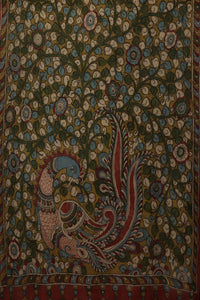 Natural Dye Hand-Painted Kalamkari Cotton Dupatta