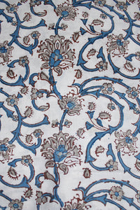 Natural Dye Block Print Cotton Fabric