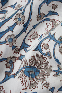 Natural Dye Block Print Cotton Fabric