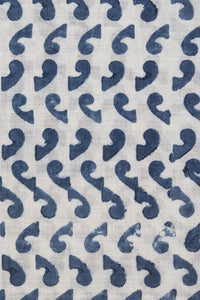 Natural dye Block Print Cotton Fabric