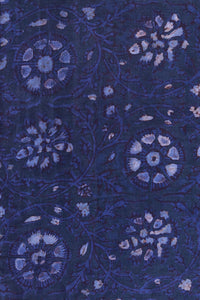 Natural Dye Block Print Cotton Fabric