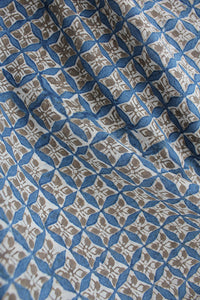 Natural Dye Block Print Cotton Fabric