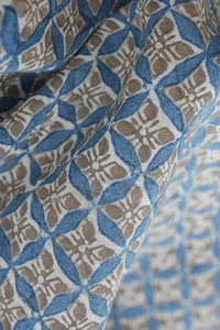 Natural Dye Block Print Cotton Fabric