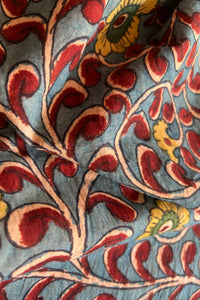 Natural Dye Hand-Painted Kalamkari Cotton Fabric