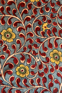 Natural Dye Hand-Painted Kalamkari Cotton Fabric