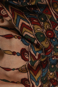 Natural Dye Hand-Painted Kalamkari Cotton Stole