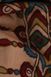 Natural Dye Hand-Painted Kalamkari Cotton Stole