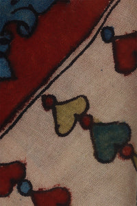 Natural Dye Hand-Painted Kalamkari Cotton Stole